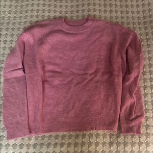 Zara Dusty Rose Crew Neck Sweater
